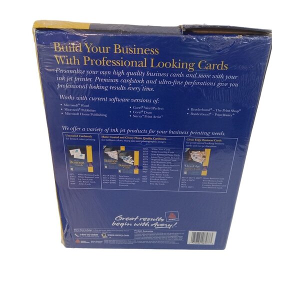 Avery Inkjet Postcards Index Cards White 400 Cards 4 Cards Sheet 8577 - Picture 4 of 5